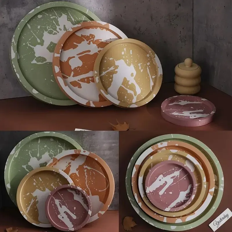 Serving Tray Mold - Yüksek kaliteli yuvarlak servis tepsisi kalıbı,