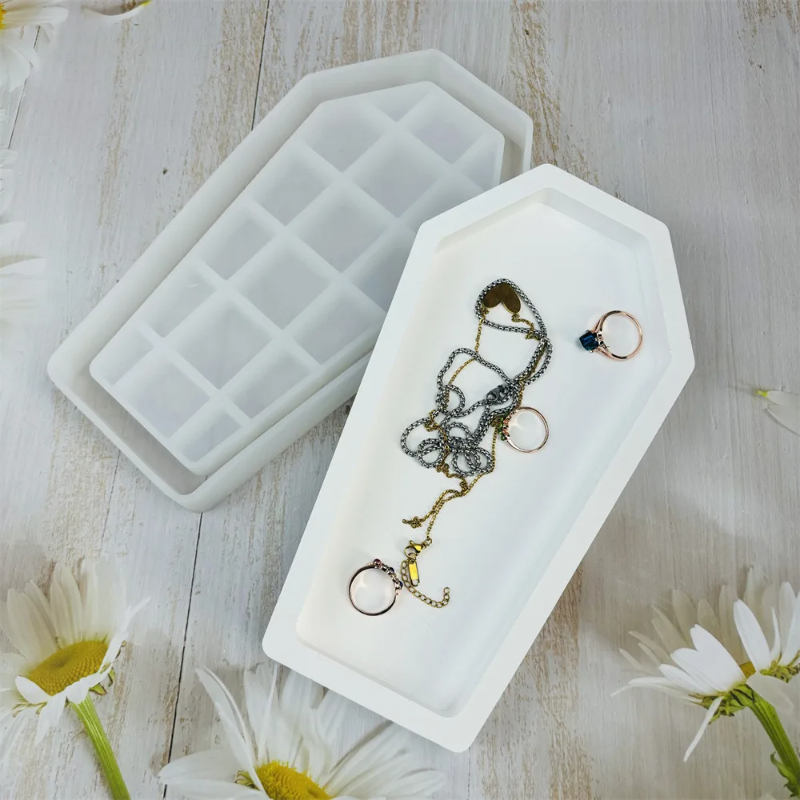 Serving Tray Mold - Cadılar bayramı Tabut Reçine Kalıp Tepsi