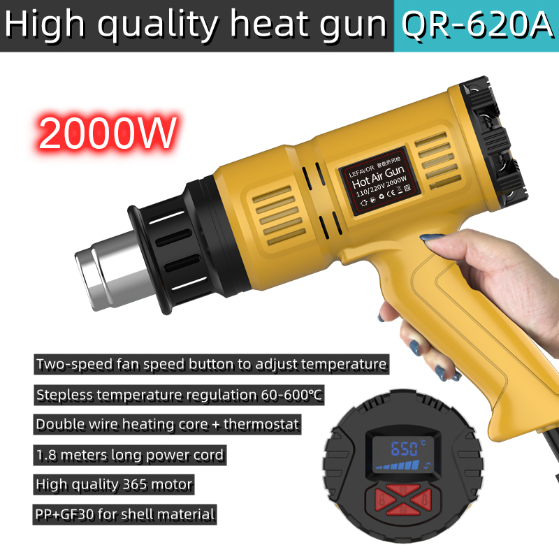 Heat Gun Small - 2000W Sıcak Hava Tabancası Mini İnşaat