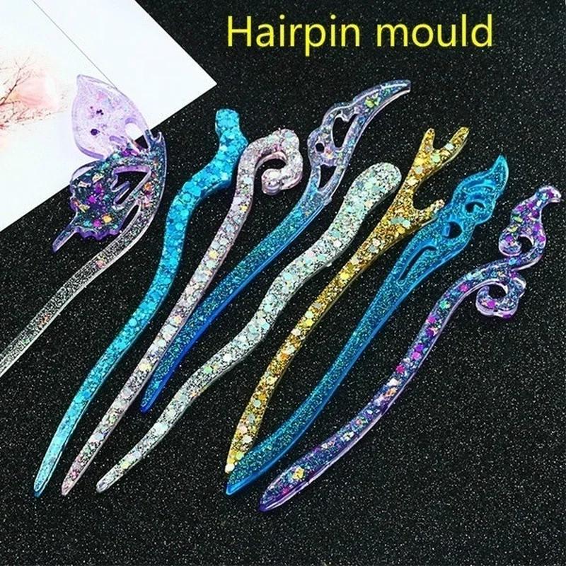 Resin Craft Material - Yeni Şeffaf Saç Tokası Silikon Özel
