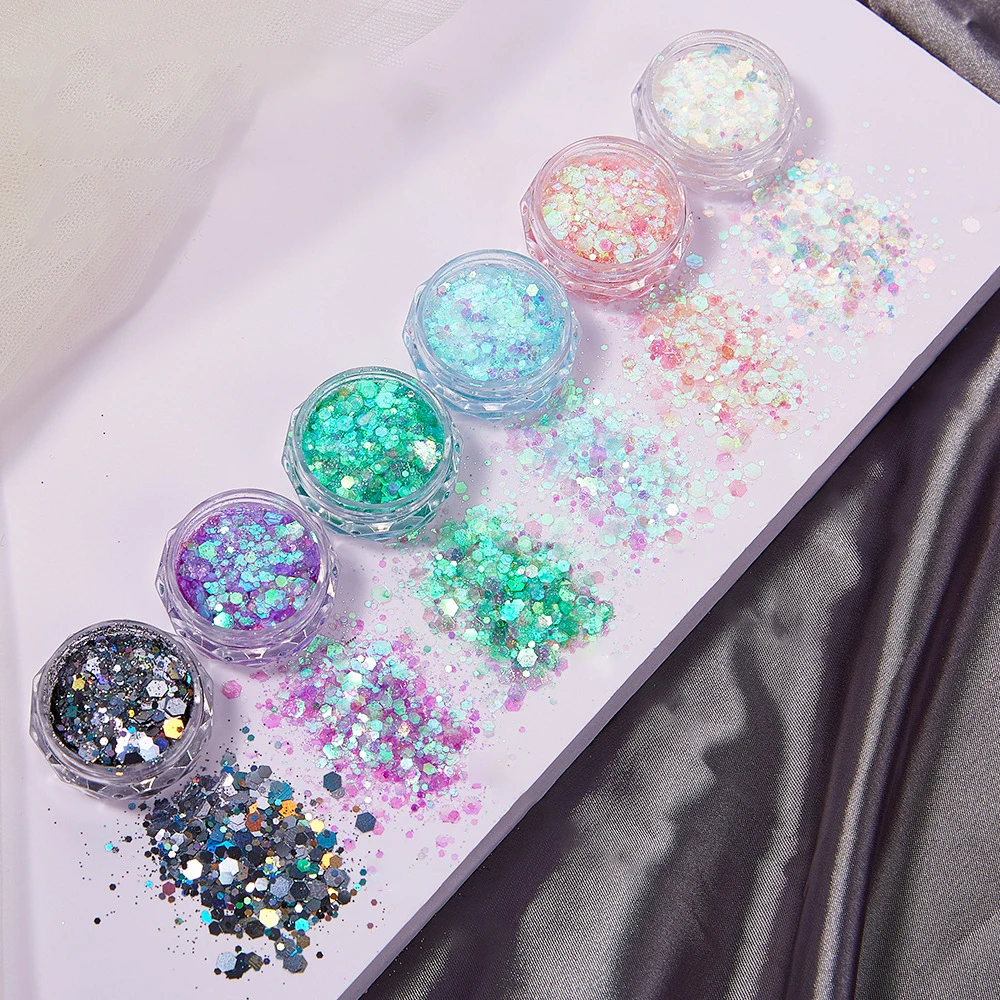 6 Renk/Set Reçine Işıltılı Pul - Resin Glitter Pack incelemesi ve fiyatı