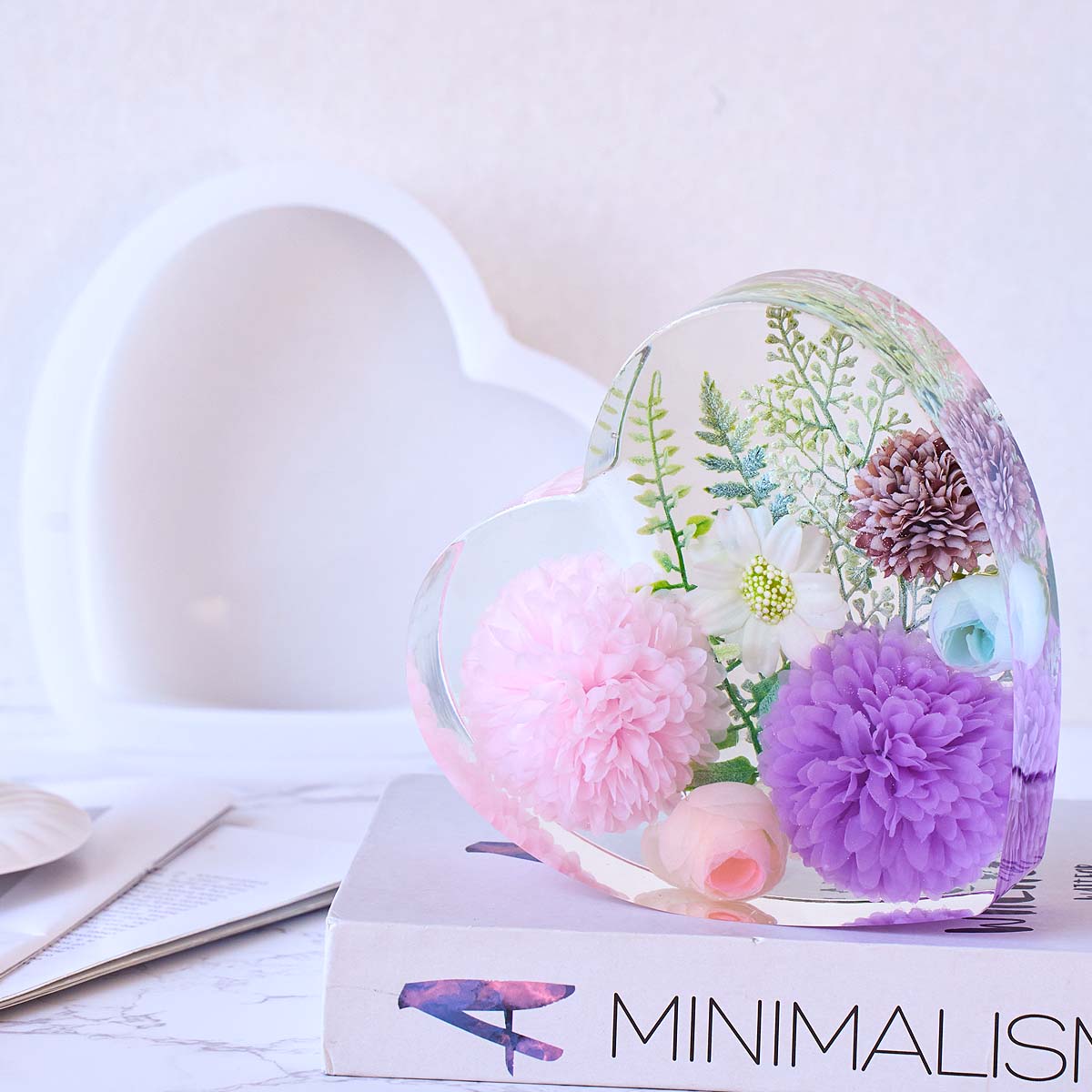 Büyük Aşk silikon kalıp DIY Ka - Flower Preservation Resin incelemesi ve fiyatı