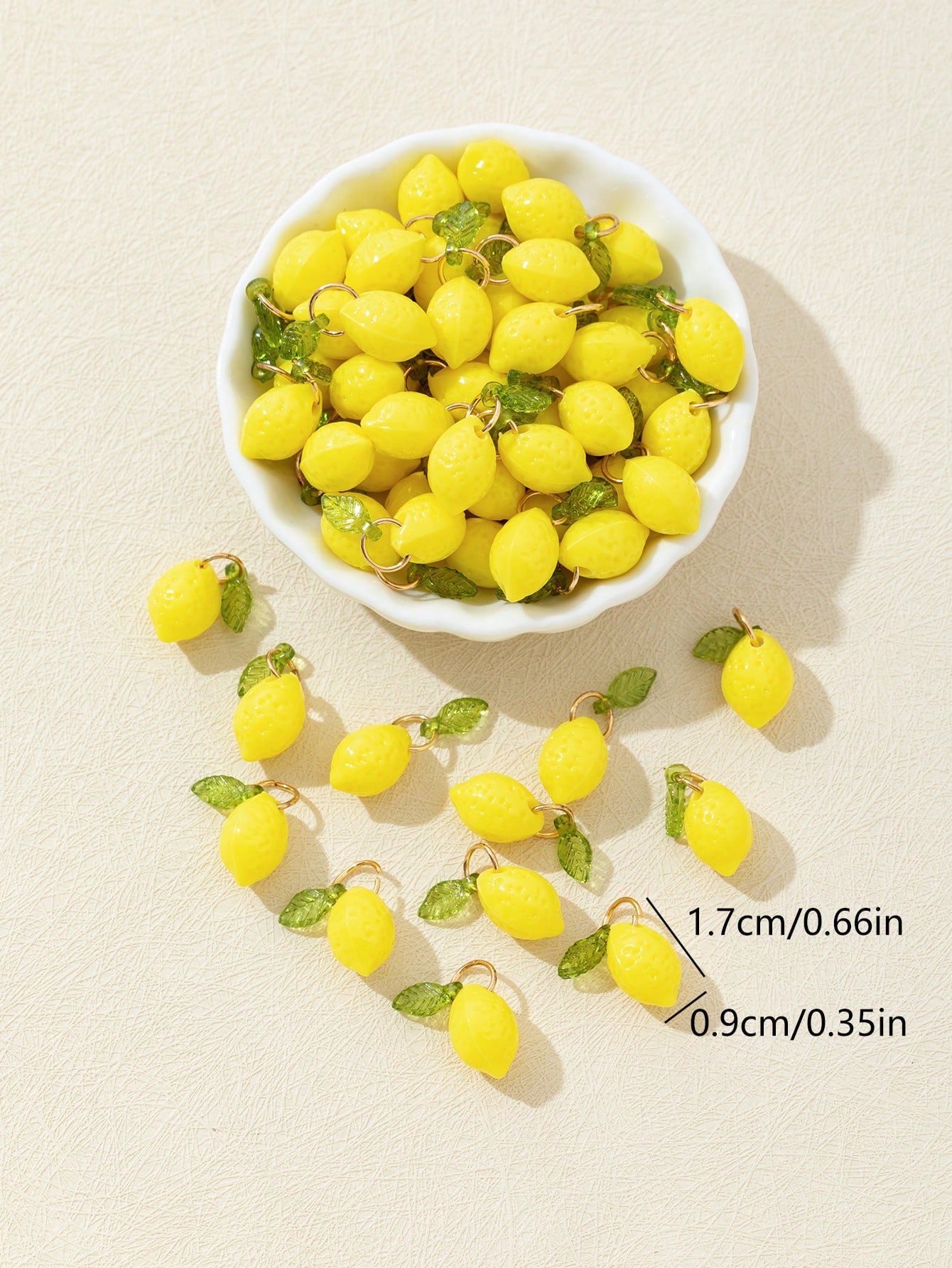 10 adet 3D limon reçine takıla - Resin Craft Material incelemesi ve fiyatı
