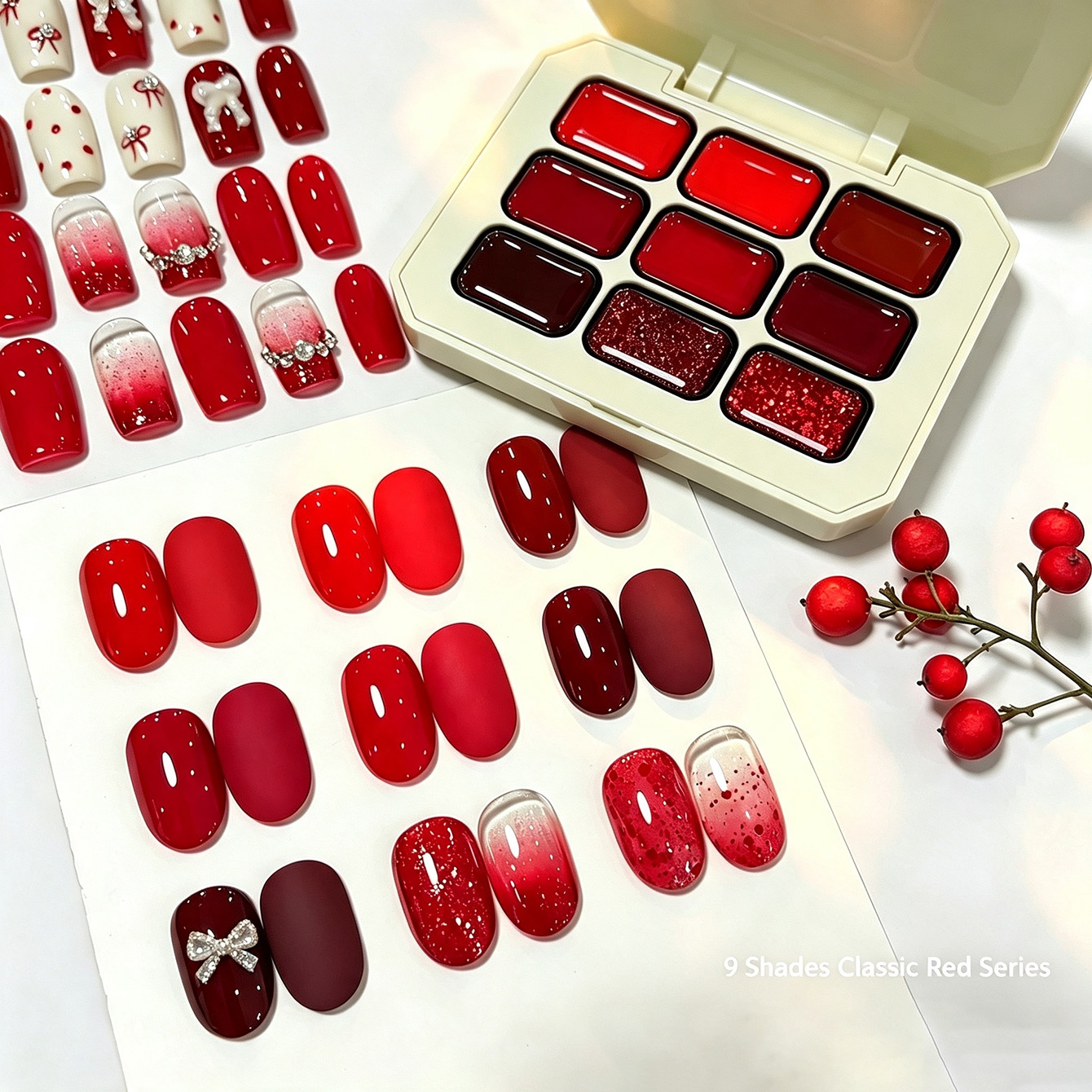 9 Renk Klasik Kırmızı Katı Tır - Resin Glitter Pack incelemesi ve fiyatı