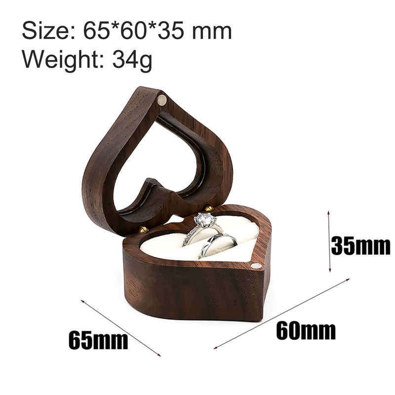 1 adet kalp ceviz ahşap yüzük  - Wood Ring Blank incelemesi ve fiyatı