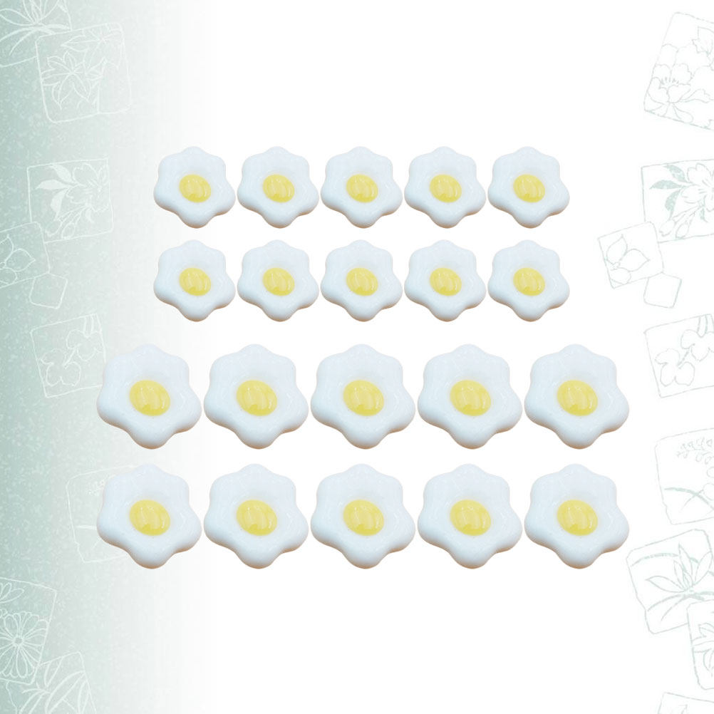 20 Adet Simüle Kızarmış Yumurt - Resin Craft Material incelemesi ve fiyatı
