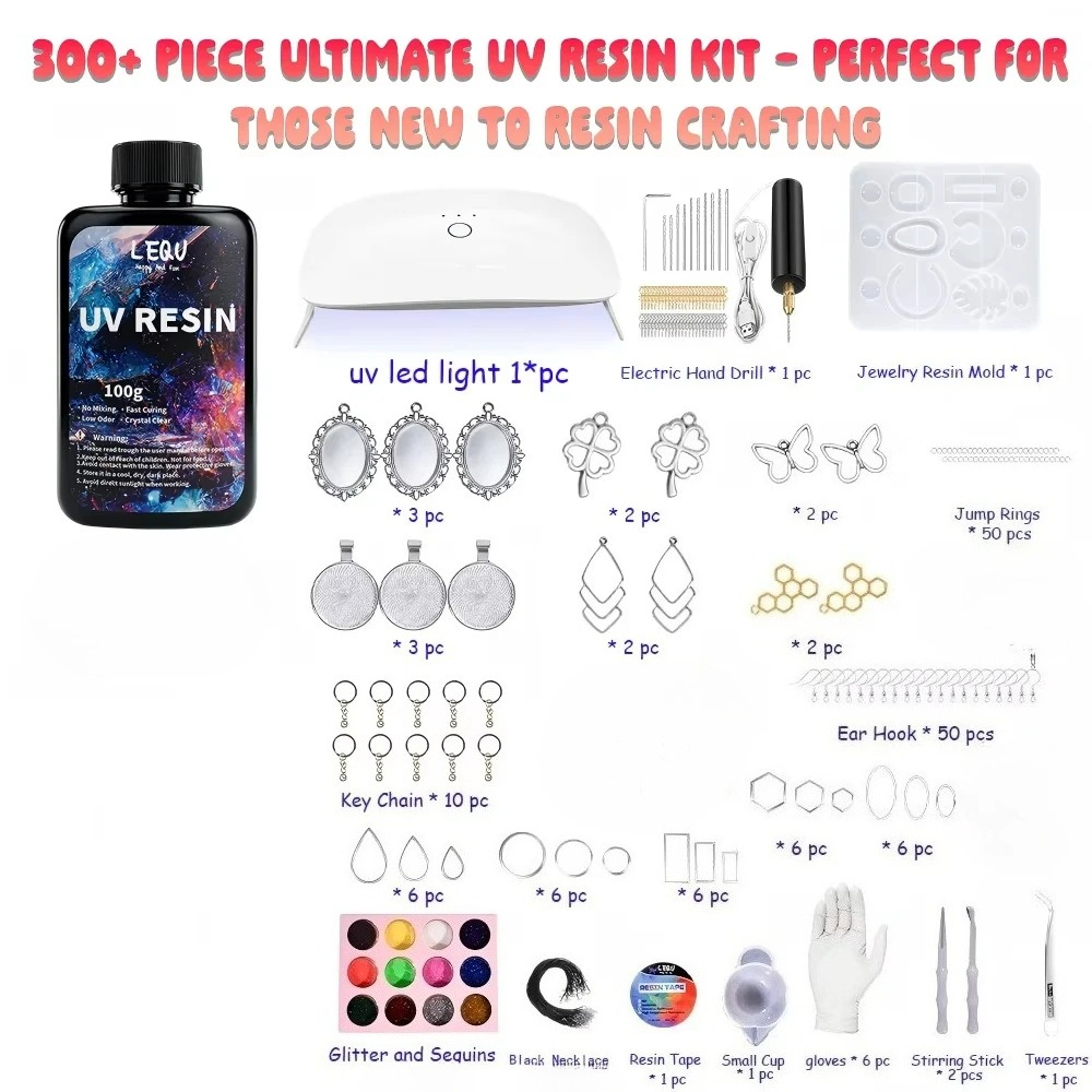 300 Parça UV Reçine Kiti 100g  - Epoxy Uv Resin Kit incelemesi ve fiyatı