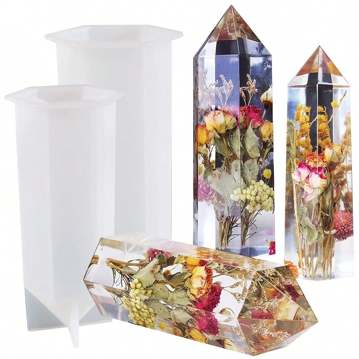 1 adet kristal kule reçine sil - Flower Preservation Resin incelemesi ve fiyatı