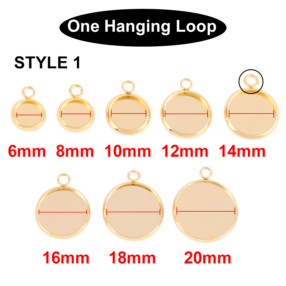 10 adet paslanmaz çelik kabaşo - Bezels Set Pendant incelemesi ve fiyatı